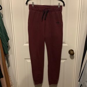 North Face Size M Maroon joggers